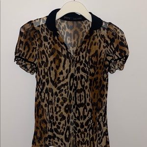 Zara sheer top